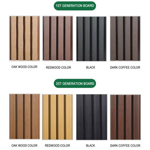 Tablero de Pared de Madera Plástica WPC para Exteriores, Acabado Cepillado Color Café Oscuro, Poliuretano para Decoración - Product Image 4