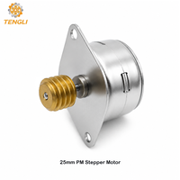 Motor paso a paso Tengli 25BY26 de 25 mm, bipolar/unipolar, 5V 12V 24V, 0.50A, 275 G-cm, alto torque, opción de encoder, OEM de fábrica