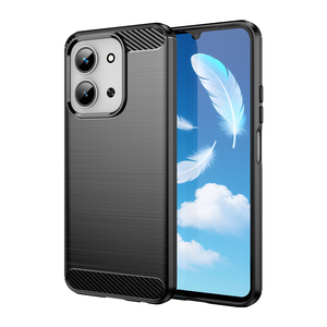 Para <span class=keywords><strong>Redmi</strong></span> 15C Case, Anti-Scratch Slim Fit Carbon Fiber Texture Brushed <span class=keywords><strong>Line</strong></span> Funda de teléfono móvil de TPU suave a prueba de golpes para <span class=keywords><strong>Redmi</strong></span> 15C - Product Image 2