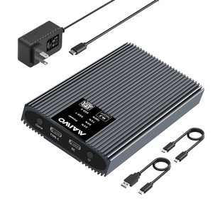 Boîtier de clonage SSD M.2 SATA double baie MAIWO, type C universel 5 Gbps pour SSD SATA M.2, boîtier en aluminium sans vis - Product Image 1