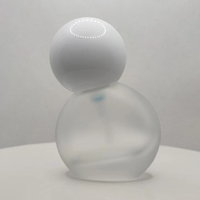 Nouveau Design Boule Couvercle Forme Spéciale Cosmétique Verre 30ml Transparent Personnalisé Bouteille Vide Huile Essentielle Liquide Fond de Teint Bouteille