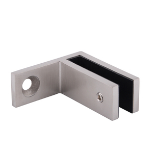 Soporte Moderno para Barandillas de Vidrio <span class=keywords><strong>Autran</strong></span> 316 de Acero Inoxidable Pulido, Instalación sin Perforaciones, Garantía de 5 Años - Product Image 1