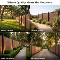 Clôture de jardin WPC WishOutdoor avec résistance aux UV, design durable et imperméable, sécurisée pour une utilisation domestique et commerciale