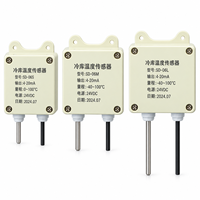 Kühlraum-Temperatursensor 4-20mA Transmitter SD CBS Edelstahl-Sonde 24VDC für Gefrierschrank Kühlung HVAC