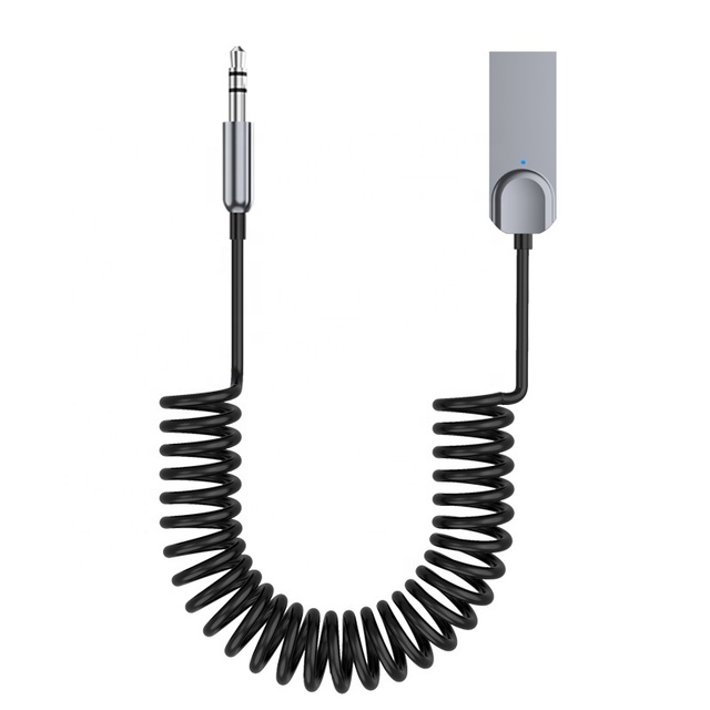 Metal USB Bluetooth Adapter Cable Car 3.5mm Jack Aux Bluetooth Receiver Audio Music Receiver USB Audio Car bluetooth Receiver