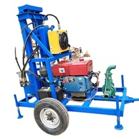 Machine de Forage de Puits d'Eau Diesel Électrique 200m, Usine Chinoise, pour Sondage et Exploitation Minière