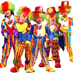 Hot Selling Halloween Costume Kids Clown Costumes Boy's Jumpsuits And Jackets Carnival Party Gift