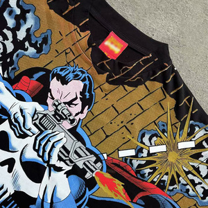 Tùy Chỉnh Của Nhà Sản Xuất Sang Trọng Quá Khổ Retro T-Shirt 100% Dệt Kim Cotton Phong Cách Giản Dị <span class=keywords><strong>3D</strong></span> Top Pickling Thương Hiệu Đồ Họa In Ấn - Product Image 5