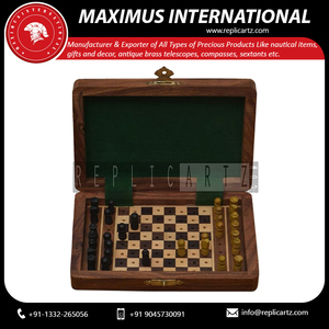 Wooden Indoor Chess Game Decorative Knick Knack Family Board Game Strategy <b>Puzzle</b> Toy for Kids Adults Logical Thinking Gift - Product Image 5