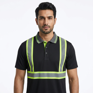 เสื้อโปโลสะท้อนแสงแบบ Hi-Viz สำหรับงานอุตสาหกรรม แขนสั้น ผลิตจากโพลีเอสเตอร์ 100% สำหรับทุกเพศ - Product Image 1