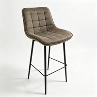 Chaises de bar confortables en velours haut de gamme, chaises de comptoir intérieures 2026, chaise de salle à manger à hauteur de comptoir