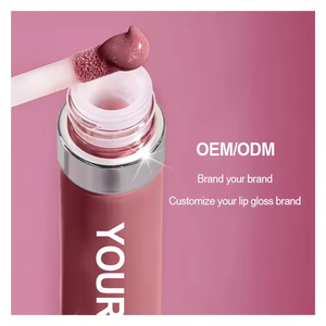<span class=keywords><strong>ลิป</strong></span>กลอสวีแกนแบบขายส่ง OEM ผลิตตามสั่ง พร้อมเม็ดสีแน่น เนื้อฉ่ำวาว กลิตเตอร์ แมทท์ สีนู้ด พร้อมโลโก้ของคุณเอง สไตล์น่ารัก - Product Image 4