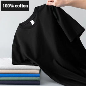 เสื้อยืดผ้าฝ้าย 100% ราคาโรงงาน ผู้ผลิต รับสกรีนโลโก้ เสื้อยืดเรียบๆ แบบยูนิเซ็กส์ สำหรับผู้หญิงและผู้ชาย - Product Image 2