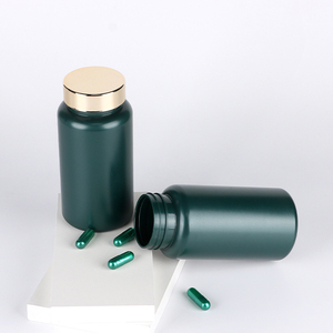 Capsule <b>Bottle</b> Customized Green <b>Bottle</b> Pharmaceutical Packaging HDPE Plastic For Health Products Medicine With Screw Cap - Product Image 2