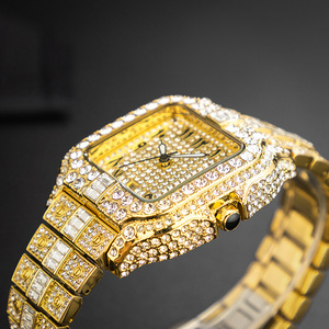 Montre carrée personnalisée avec logo 2026 pour hommes, montre-bracelet de luxe avec diamants, étanche, mécanique, montres de mode pour hommes - Product Image 6