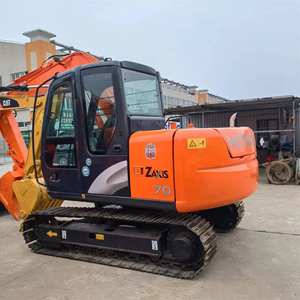 Hitachi ZX70 Mini excavatrice d'occasion agricole Machines de terrassement Petite excavatrice sur chenilles Machine d'excavation domestique - Product Image 2