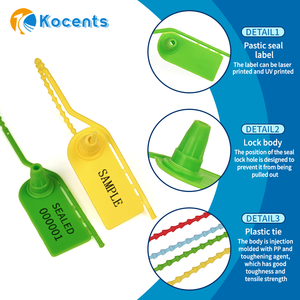 PTS-035 пластиковые номерные защитные пломбы - Product Image 3