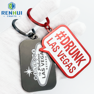 Llaveros de metal personalizados al por mayor, accesorios personalizados con logotipo de esmalte duro y suave, llaveros de recuerdo - Product Image 2