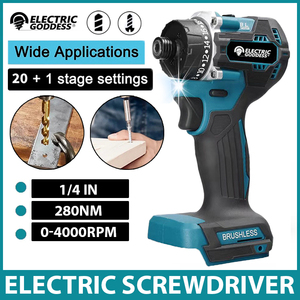Atornillador de Impacto Inalámbrico Eléctrico Industrial Goddess de 12V con Batería de Iones de Litio, 280N.<span class=keywords><strong>m</strong></span> de Torque, Sin Escobillas, con 3 Años de Garantía - Product Image 2