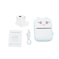 Printer termal kecil 58mm Mini, Printer saku murah untuk hadiah mainan