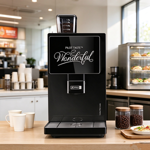 Cafetera Automática de Granos con Pantalla Táctil, Máquina de Espresso Comercial de 3000W con Autolimpieza, Ideal para Hoteles y Oficinas - Product Image 5