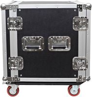 12 SPACE RACK CASE pour Amp Effect Mixer PA DJ PRO avec roulettes