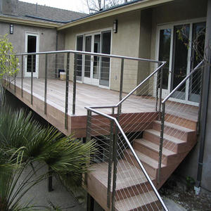 Balustrade en câble d'acier Barandas De Hierro Para Balcones/barandilla Acero/balcony Ss Railing - Product Image 1