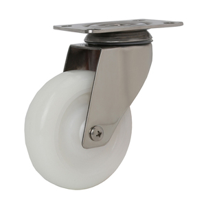 Lenk rolle Bolzen loch Schwenkbares Lenkrad Nylon Edelstahl M8 Schaft Schwenk brems rollen Räder - Product Image 4