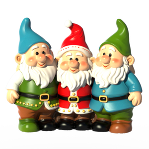 Statue de <span class=keywords><strong>jardin</strong></span> en résine de trio de gnomes charmants en gros, Cottagecore, pour projets d'aménagement paysager, décoration personnalisable de qualité supérieure - Product Image 2