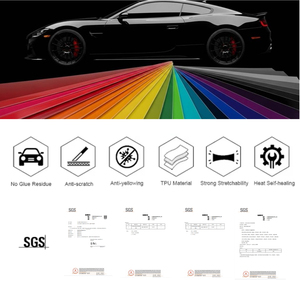 ราคาโรงงานขายส่ง ฟิล์มพีวีซีโครเมี่ยมด้าน สีเมทัลลิกซาติน หนา 7.5 มิล ป้องกันรอยขีดข่วน ป้องกันรังสียูวี คุณภาพสูง แบบม้วน - Product Image 6