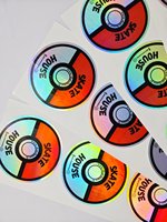 Pegatinas cruzadas A3 personalizadas, hoja holográfica de papel de roca, fresa, púrpura, publicidad, planificador mensual, vinilo, MOQ bajo para latas