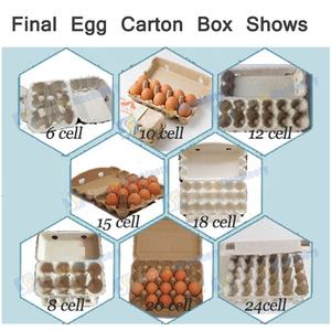 Machine de fabrication d'emballages pour œufs à 6 cellules avec presse à chaud - Product Image 6
