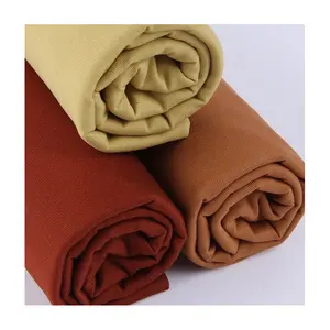 Yüksek kaliteli elastik kumaş 65 Polyester 35 pamuk 290gsm TC streç kumaş dimi Spandex kumaş için tulum üniforma