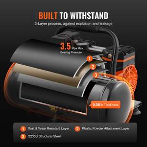 Compresseur d'air sans huile DB Wholesale Compact Portable 2 gallons 8bar - Product Image 4