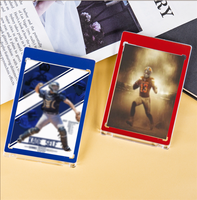 Porte-cartes de collection avec impression UV couleur 35PT, avec étui de présentation magnétique robuste pour cartes de sport de baseball