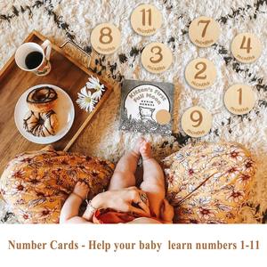 Le carte pietra miliare mensili <span class=keywords><strong>del</strong></span> bambino in legno firmano cerchi pennarelli biadesivo dischi foto <span class=keywords><strong>mese</strong></span> regali per neonati <span class=keywords><strong>immagini</strong></span> di età <span class=keywords><strong>del</strong></span> bambino - Product Image 5