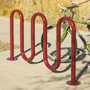 Porte-vélos <span class=keywords><strong>sécurisé</strong></span> en métal enduit de poudre extérieur support de <span class=keywords><strong>vélo</strong></span> public extérieur support de stationnement de <span class=keywords><strong>vélo</strong></span> en bordure de route - Product Image 1