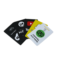 Google Bewertungskarte RFID 13,56 MHz Frequenz PVC Acryl Wasserdichter Tag NTAG213 215 216 NFC für soziale Medien