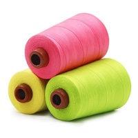 Fil à coudre 100% polyester filé pour la fermeture de sacs, couleur personnalisée pour machine à coudre OEM