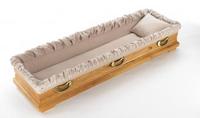 Cercueil en bois de style européen de luxe, finition écologique, taille et couleur personnalisables, cercueil funéraire pour adultes