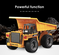 Camion RC Huina 1540 2.4G 6 canaux Télécommande 540 Camion à benne RC 4 roues Jouets de machine réalistes