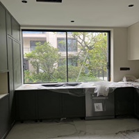 Ventanas Corredizas de Aluminio RC4 Gris Mate Super Estrechas con Cierre Suave Anticolisión para Balcón de Apartamento Pequeño