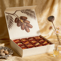 Elegante Maßgefertigte Hochwertige Leere Magnetische Schokoladen- und Dattelbox für Ramadan, Karton-Geschenkverpackung, Luxuriöse Trüffelboxen aus Frankreich