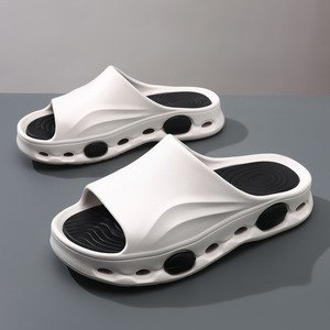 Sandales à semelles épaisses blanches et noires, respirantes, antidérapantes, décontractées, sportives, pour toutes les saisons - Product Image 1