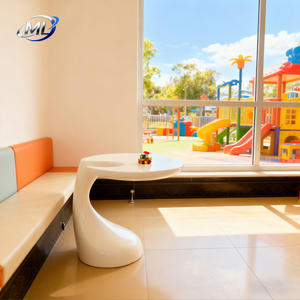 <b>Small</b> Durable Fiberglass Coffee <b>Table</b> Modern Minimalist Design for Living Room Bedroom <b>Bedside</b> Bay Window Balcony Creative Home - Product Image 3