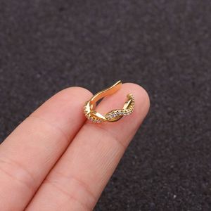 Versión Coreana, Nuevo Arete Ajustable de Oro y Plata con Circonita Cúbica, Sin Perforación, para Concha, <span class=keywords><strong>Tragus</strong></span>, Hélix, Joyería - Product Image 6