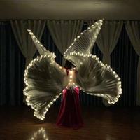 Offre Spéciale danse du ventre Isis ailes danse LED aile adulte danse du ventre LED ailes fendues pour une utilisation de performance