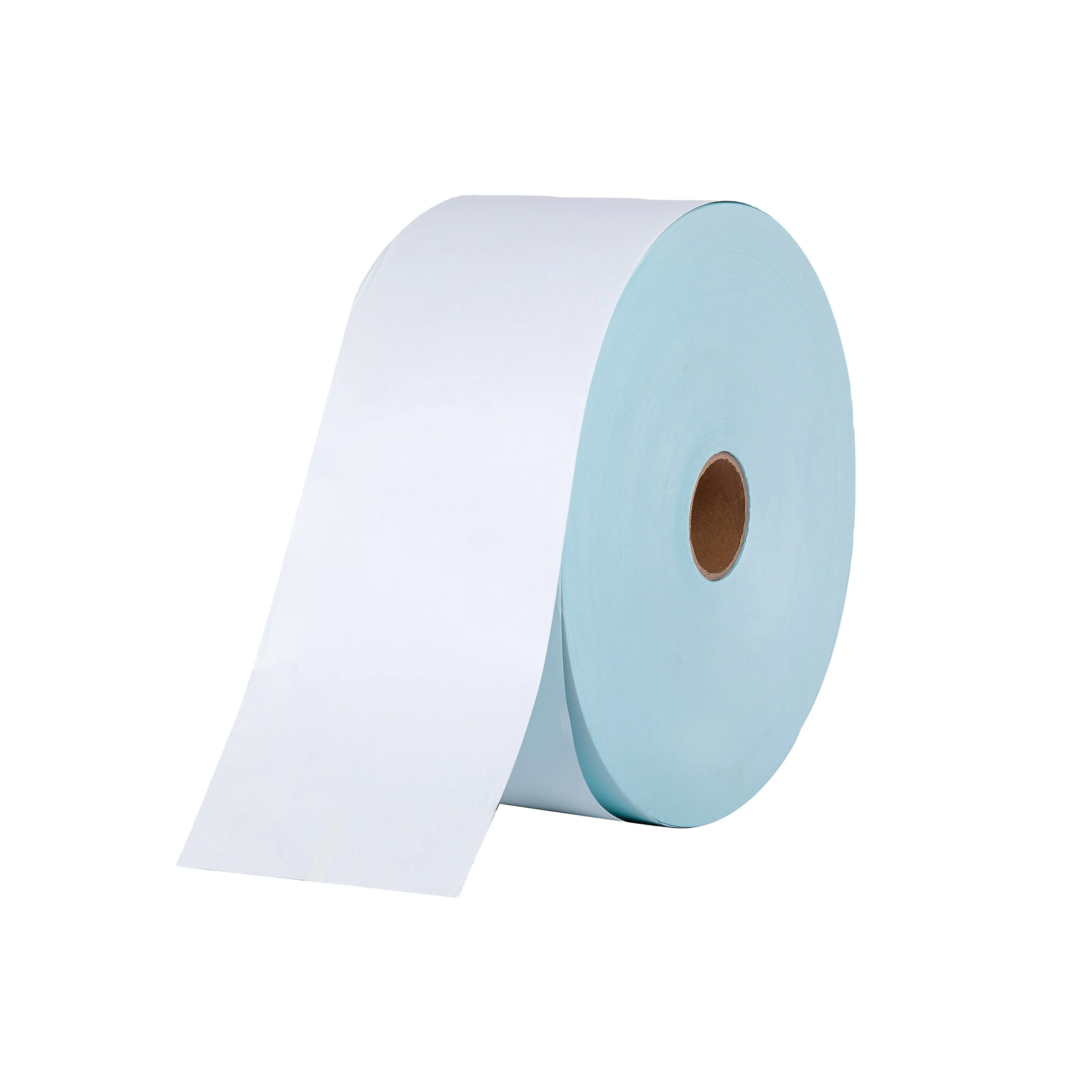 Factory direct sell 3 proofs thermal adhesive sticker material blue base label barcode making material XZRJ-3A80