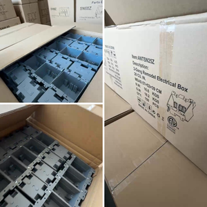 Boîtier de jonction ETL homologué 21 pouces cubes, 1 poste, ignifuge, en PVC réglable avec support de montage métallique - Product Image 5