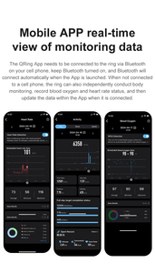 Anillos Inteligentes SHR para Parejas, Monitor de Actividad Física, Frecuencia Cardíaca, SpO2, Monitorización del Sueño, Modos Multideportivos, Regalo para Él y Ella - Product Image 3